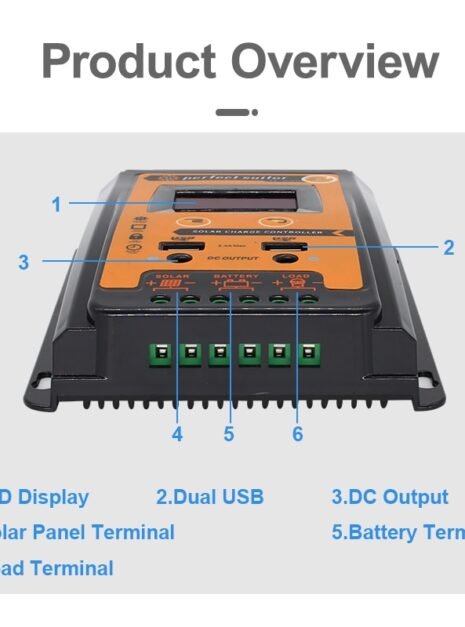 PWM Solar Charge Controller Dual USB with LCD 4 PWM Solar Charge Controller Dual USB with LCD 4
