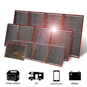 Portable Foldable Flexible Solar Panel With Controller 1
