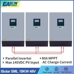EASun Parallel Hybrid Inverter 15KW Pure Sine Wave MPPT Charge Controller 1