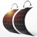 100W Flexible Monocrystalline Solar Panel For Car Battery & Boat & Home 1