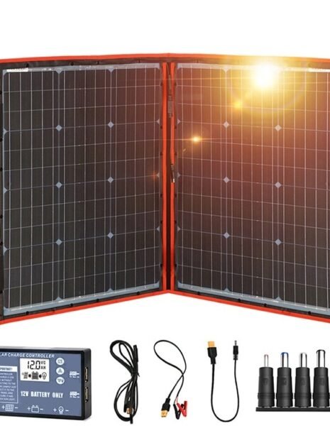 100W 18V Flexible Foldable Solar Panel with Controller 2 100W 18V Flexible Foldable Solar Panel with Controller 2