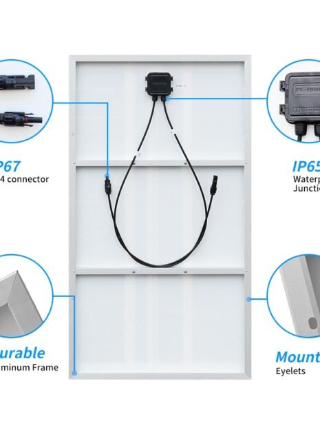 1000W Solar Panel Kit With Frame 110V 220V Inverter and Controller 6 1000W Solar Panel Kit With Frame 110V 220V Inverter and Controller 6