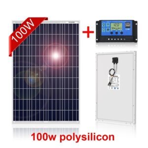 100W Polycrystalline Silicon Solar Panel with PWM Controller 1