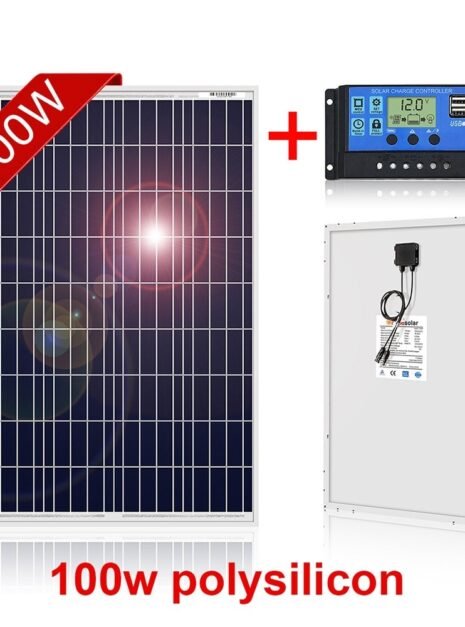 100W Polycrystalline Silicon Solar Panel with PWM Controller 1 100W Polycrystalline Silicon Solar Panel with PWM Controller 1