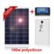 100W Polycrystalline Silicon Solar Panel with PWM Controller 1
