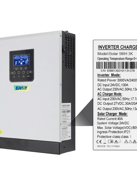 Easun Power Solar Hybrid Inverter 3000W Pure Sine Wave MPPT Solar Charge Controller 4 Easun Power Solar Hybrid Inverter 3000W Pure Sine Wave MPPT Solar Charge Controller 4
