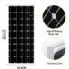 100W 12V Solar Panel with Frame and Controller 3