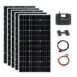 Complete Off-Grid Solar Panel Kit with Charge Controller Cable Connectors 1