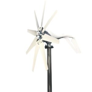 Low Noise High Efficiency 8 Blades Wind Turbine with MPPT Controller 1