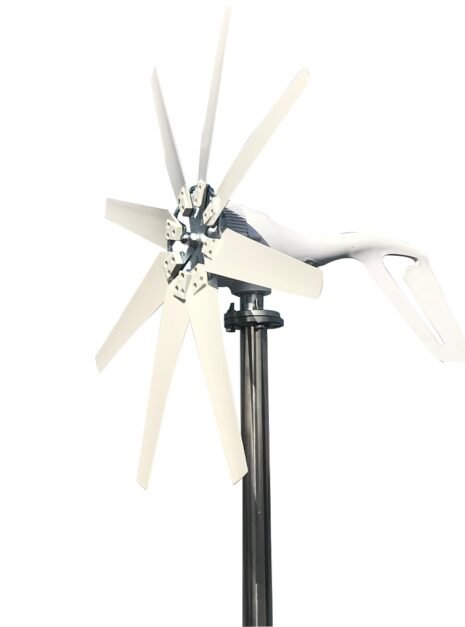Low Noise High Efficiency 8 Blades Wind Turbine with MPPT Controller 1