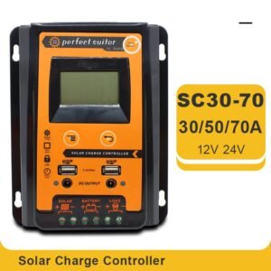 PWM Solar Charge Controller Dual USB with LCD 1