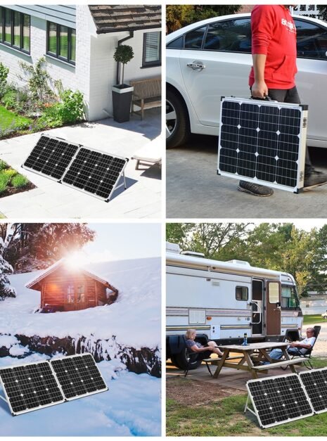 Foldable Solar Panel Kit with Controller Cables 6 Foldable Solar Panel Kit with Controller Cables 6