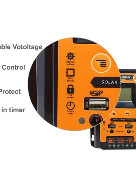 PWM Solar Charge Controller Dual USB with LCD 5 PWM Solar Charge Controller Dual USB with LCD 5