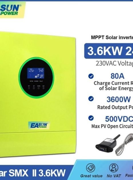 EASun Pure Sine Wave Solar Inverter 3600W MPPT Charge Controller With Wifi 1