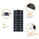 Flexible Solar Panel Kit with Controller Cables Connectors 5