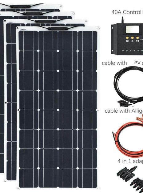 400W Flexible Monocrystalline Solar Panel Kit with Controller 1