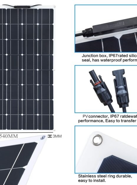 400W Flexible Monocrystalline Solar Panel Kit with Controller 5 400W Flexible Monocrystalline Solar Panel Kit with Controller 5
