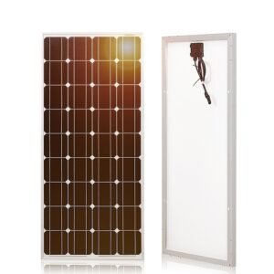 100W Rigid Monocrystalline Silicon Waterproof Solar Panel 18V 1