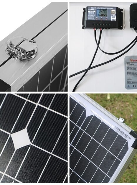 Foldable Solar Panel Kit with Controller Cables 5 Foldable Solar Panel Kit with Controller Cables 5