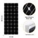 100W Rigid Monocrystalline Silicon Waterproof Solar Panel 18V 3