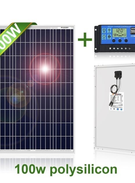 100W 12V Solar Panel with Frame and Controller 4 100W 12V Solar Panel with Frame and Controller 4