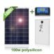 100W 12V Solar Panel with Frame and Controller 4