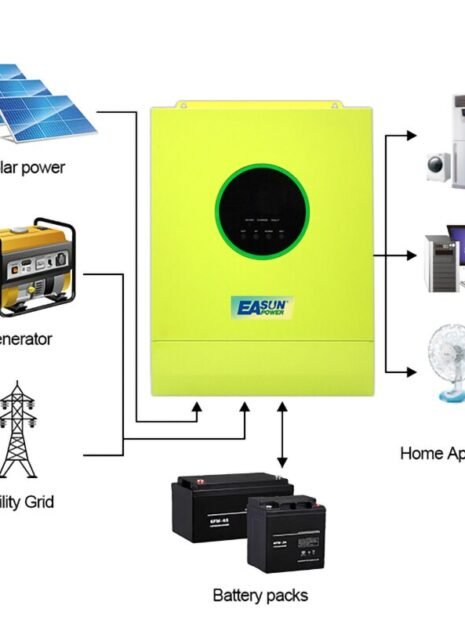 EASun Pure Sine Wave Solar Inverter 3600W MPPT Charge Controller With Wifi 5 EASun Pure Sine Wave Solar Inverter 3600W MPPT Charge Controller With Wifi 5
